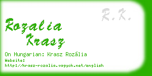 rozalia krasz business card